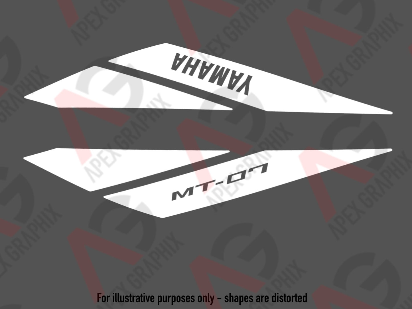 MT-07 Gen 2 OEM Style Tank Decals