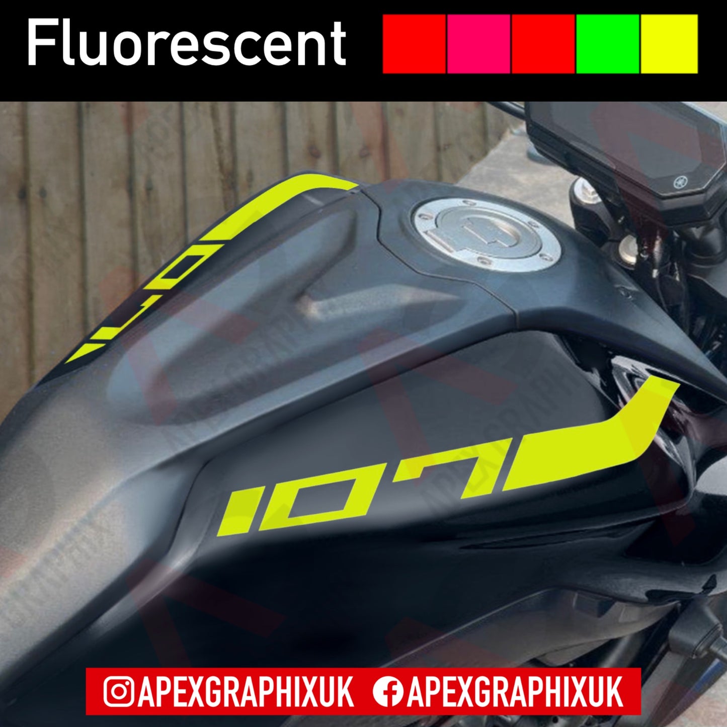 MT-07 Gen 3 Tank Stripe Decals