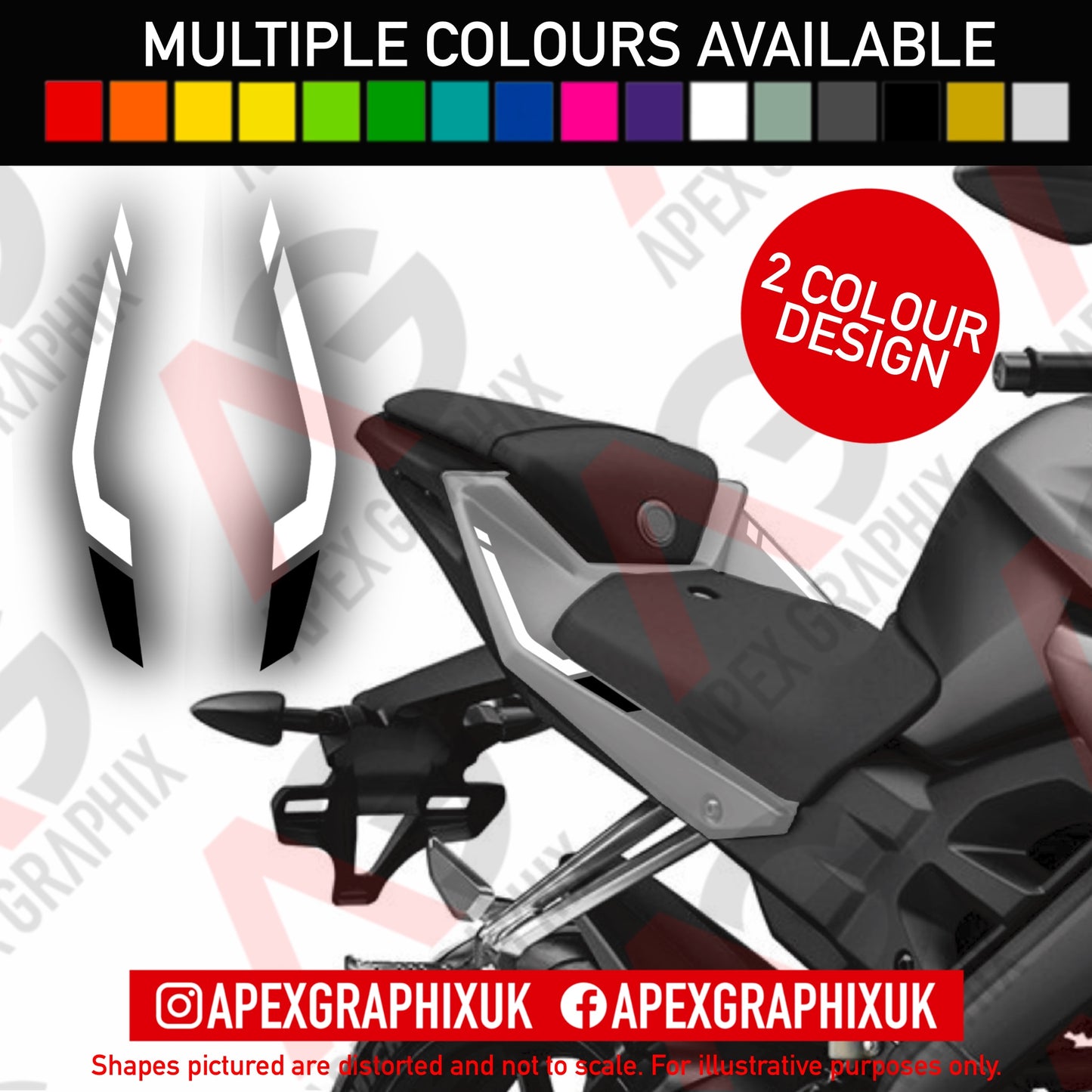 MT-125 Gen 1 Tail Rear Seat Decals