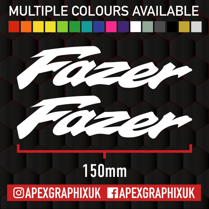 Yamaha Fazer 150mm Logo 2pc Decals