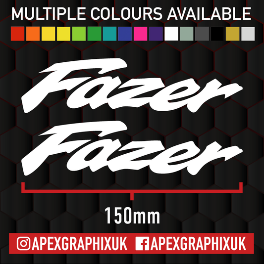 Yamaha Fazer 150mm Logo 2pc Decals