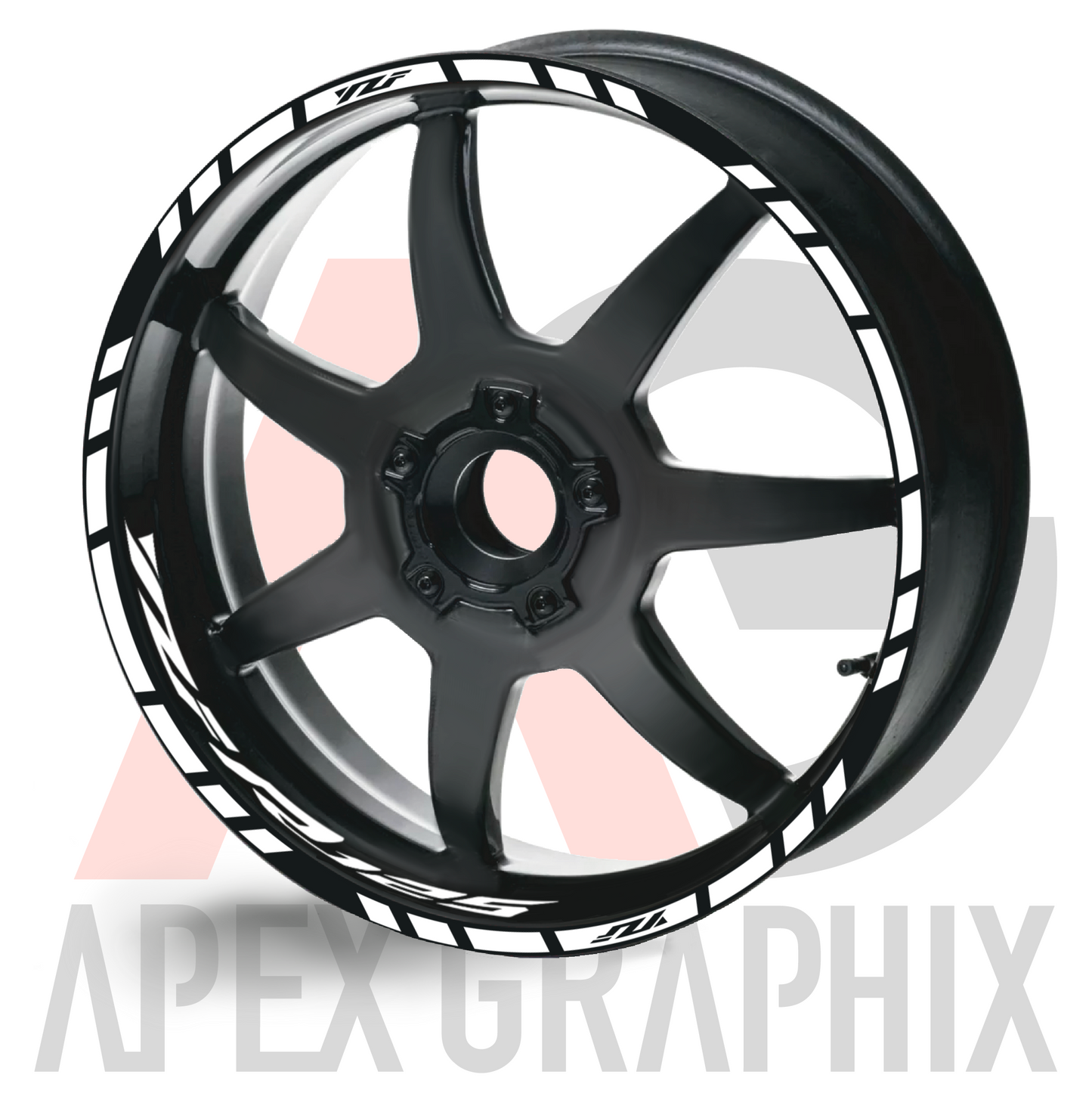 R125 YZF Rim Tape Wheel Decal Set