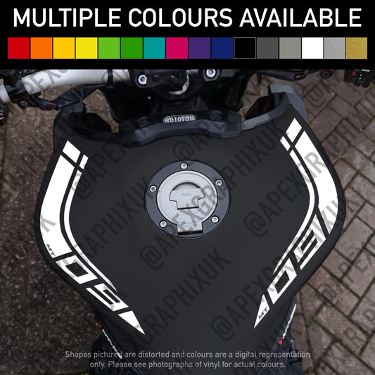 MT-09 Dual Logo Block Stripe Decals