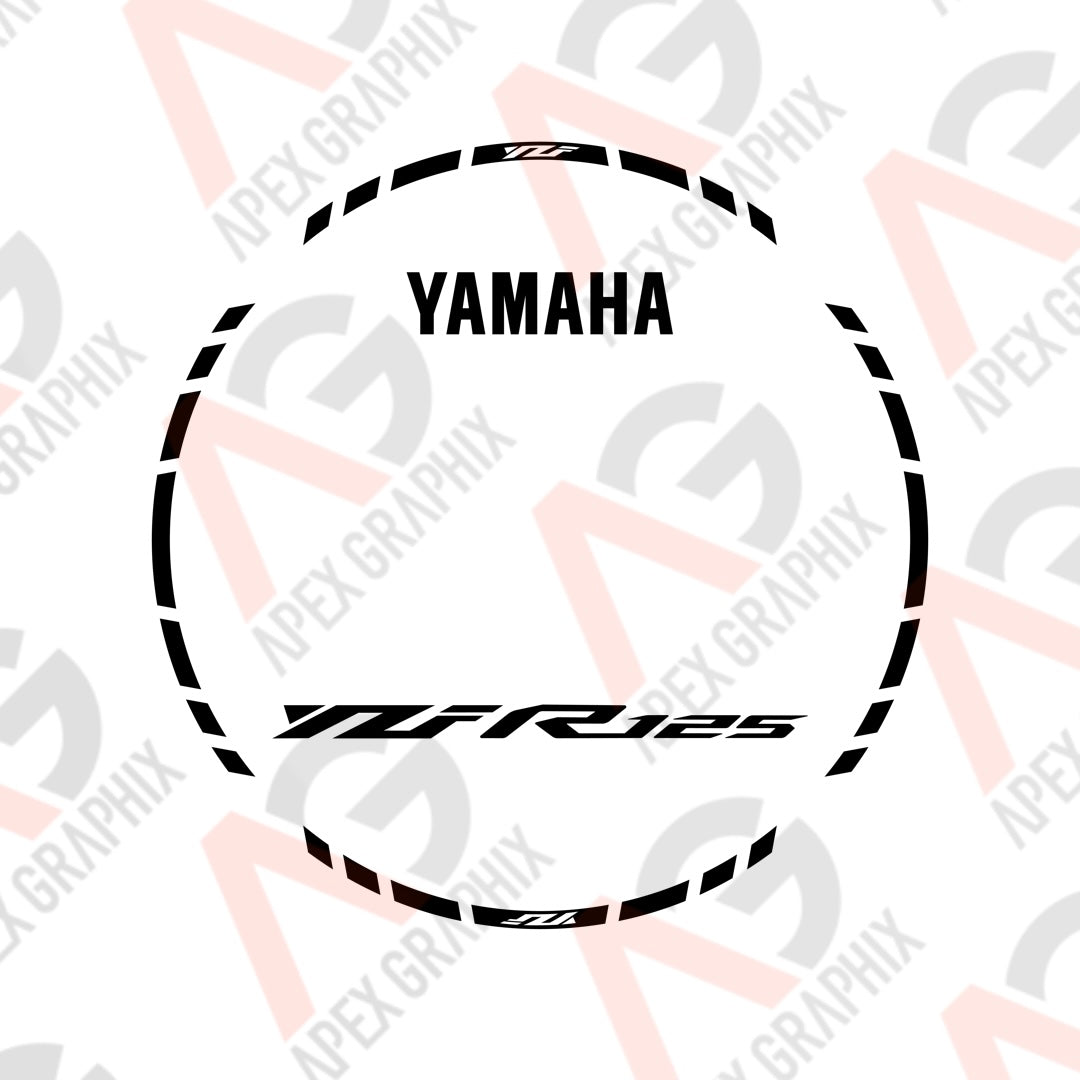 R125 YZF Rim Tape Wheel Decal Set