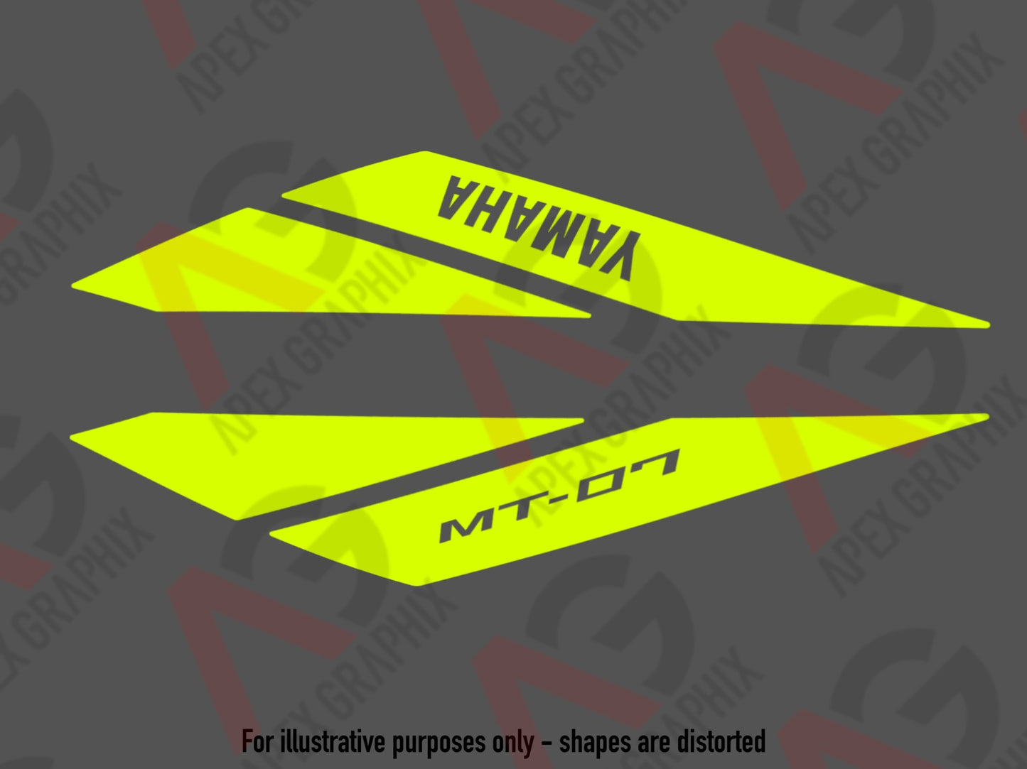 MT-07 Gen 2 OEM Style Tank Decals