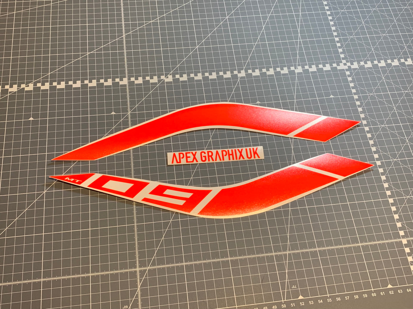 MT-09 Logo Block Tank Stripe Decals