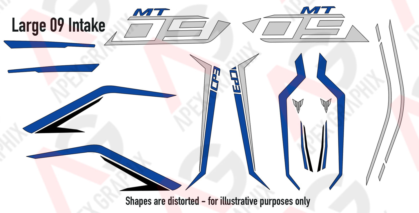 MT-09SP Large 09 Decal Kit