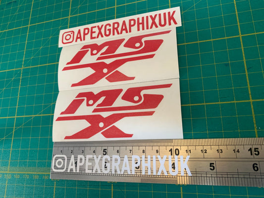 Honda MSX Grom 100mm Logo 2pc Decals