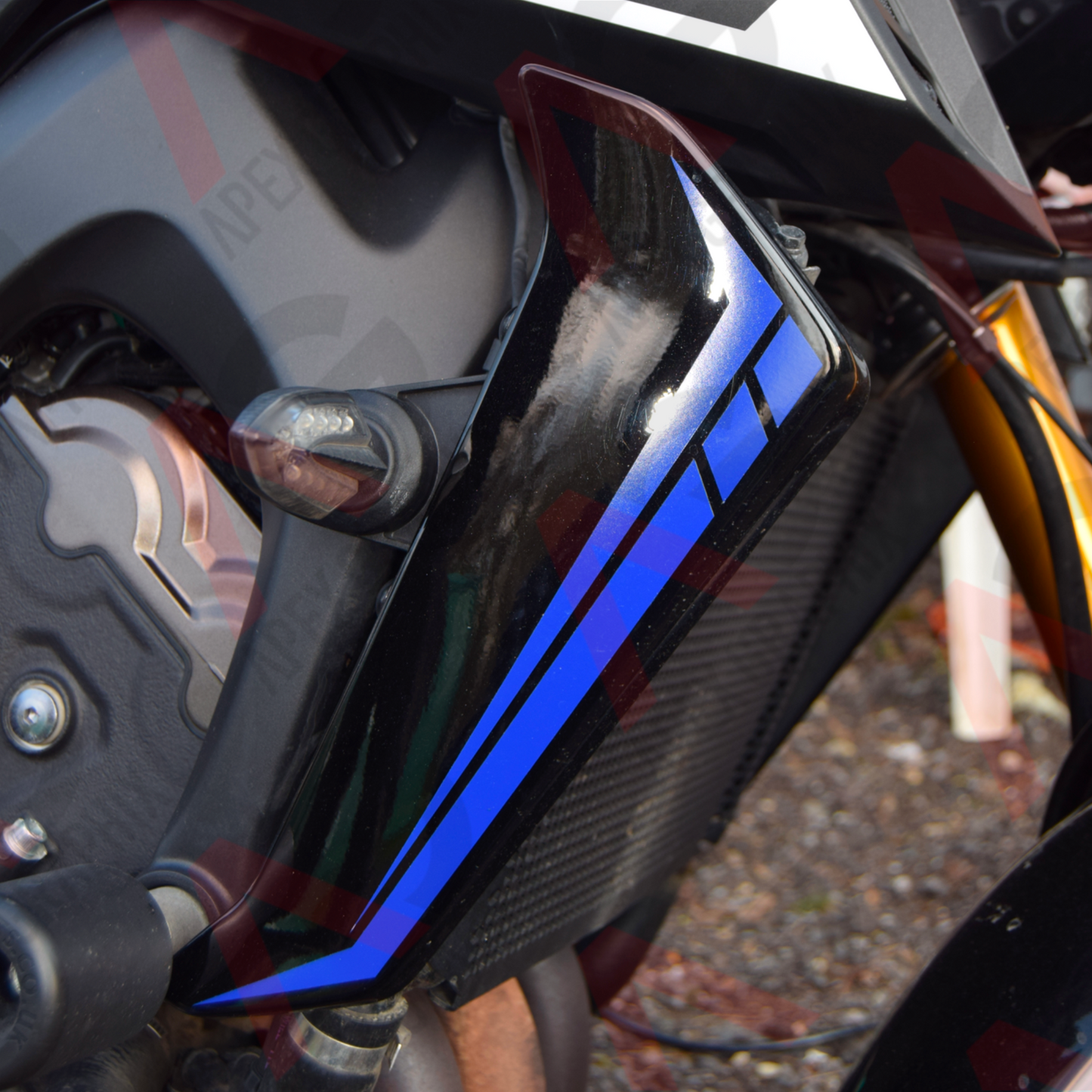 MT-09 Gen 2 Radiator Guard Block Decals