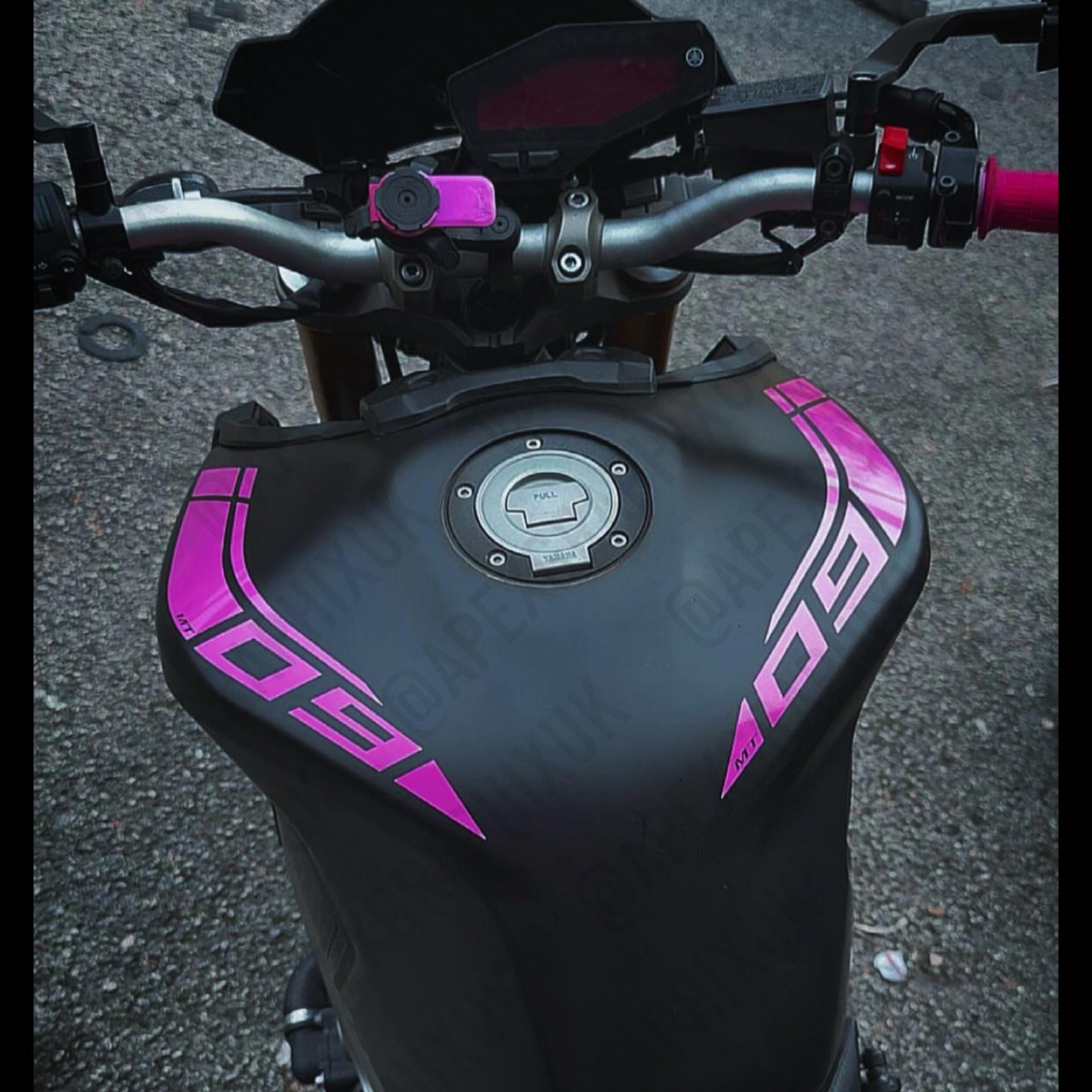 MT-09 Dual Logo Block Stripe Decals