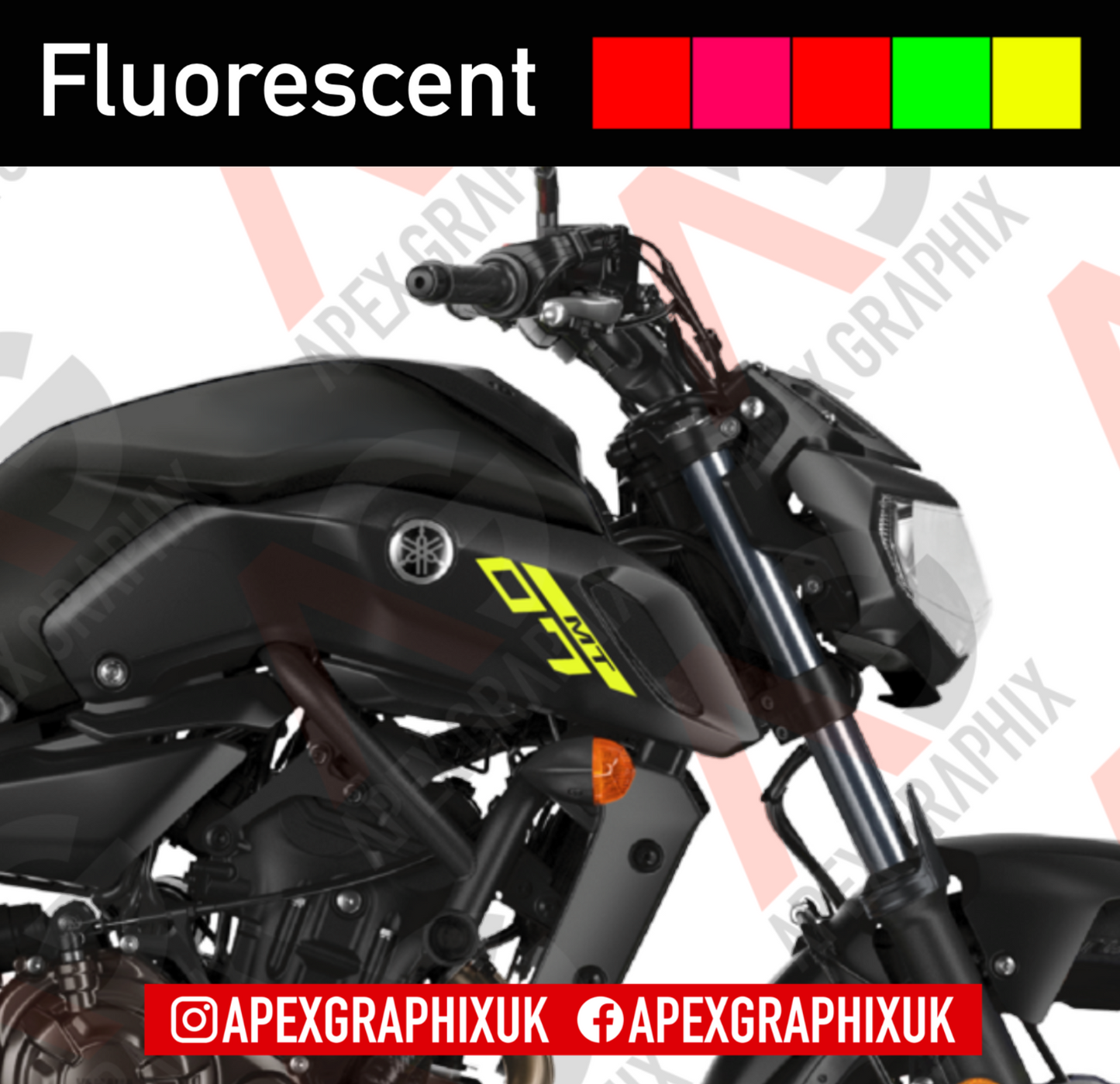 MT-07 Gen 2 Stripe Intake Decals