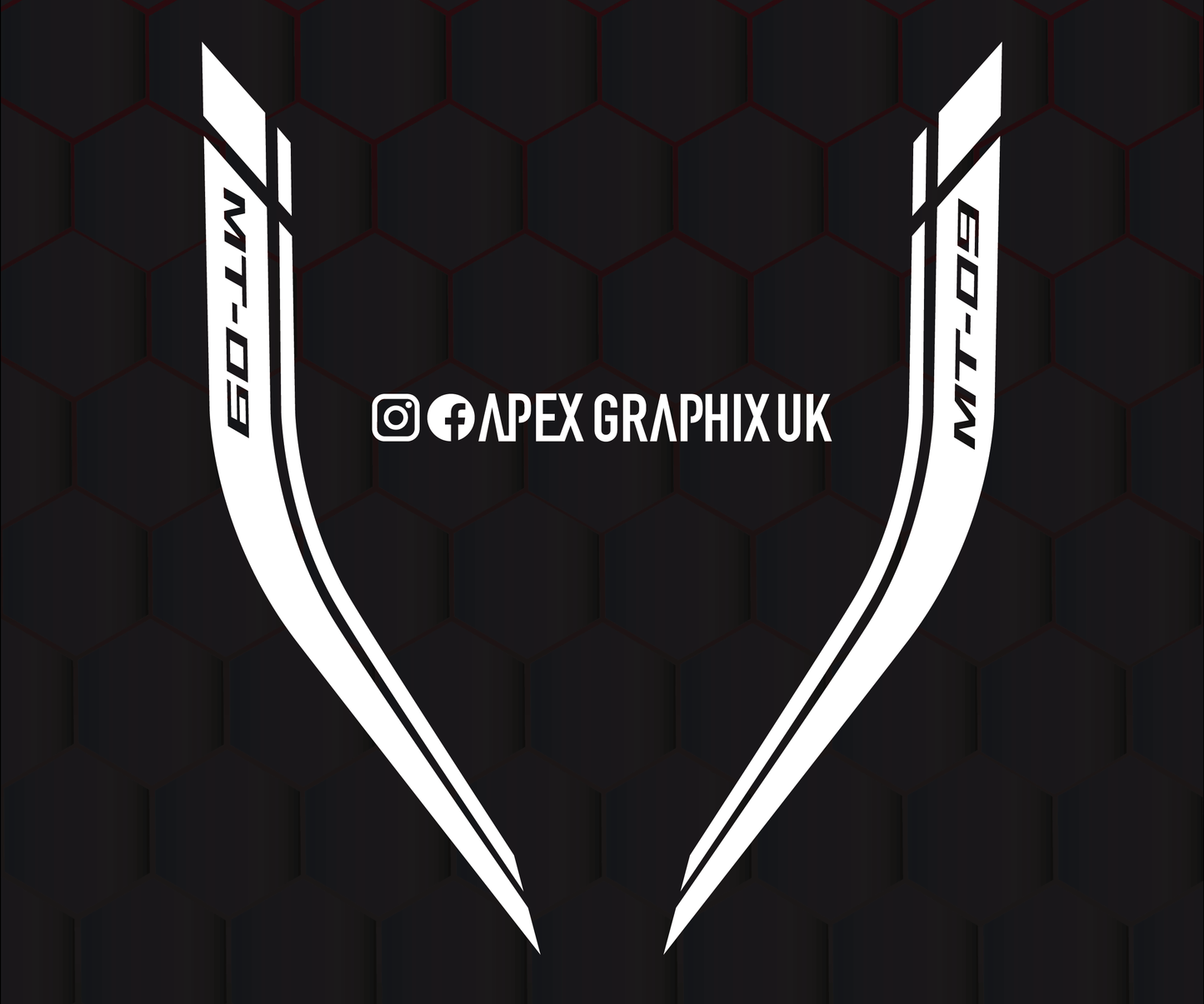 MT-09 Logo Tank Stripe Decals