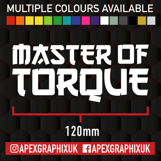 Master of Torque 120mm Decal