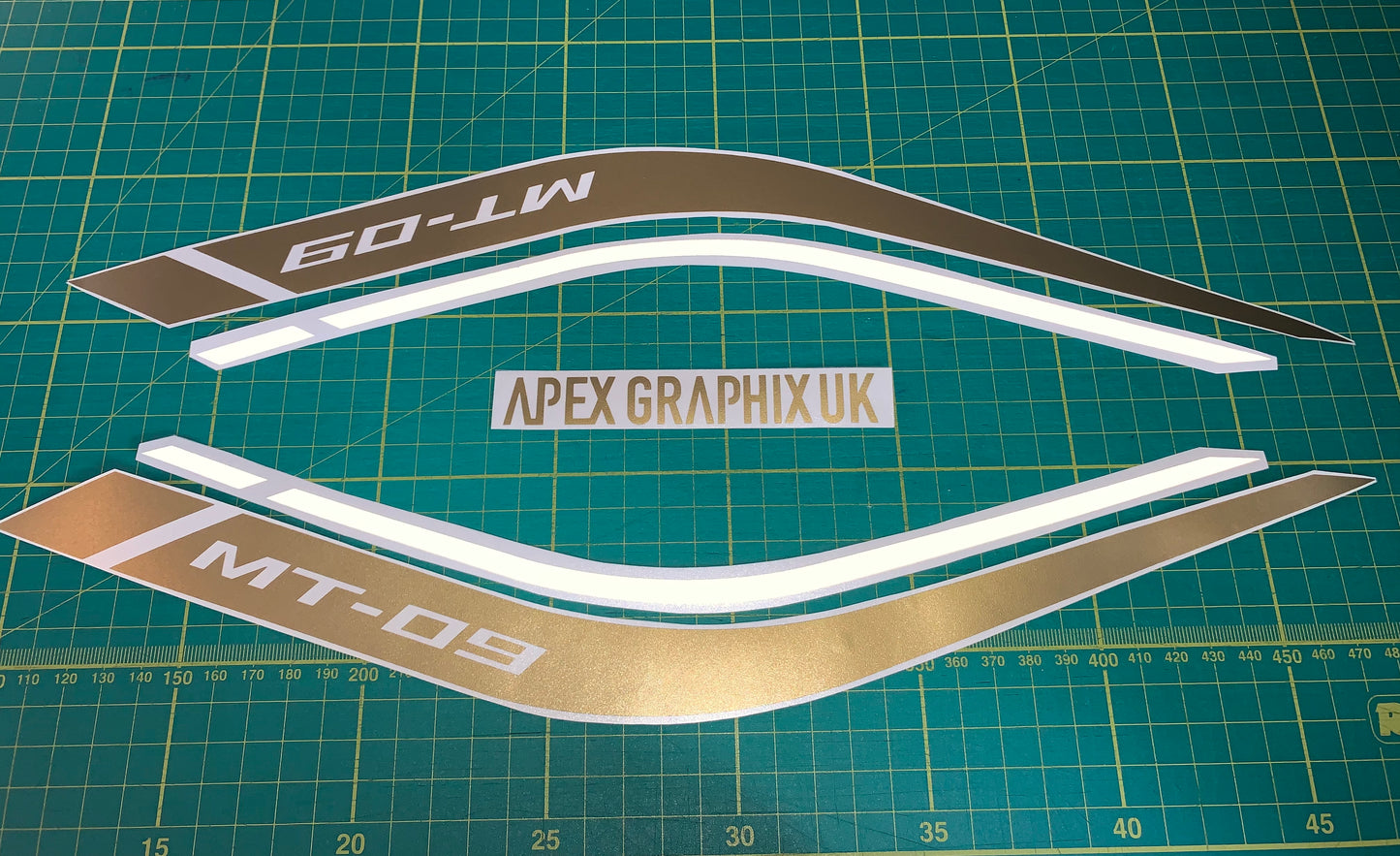 MT-09 Logo Tank Stripe Decals