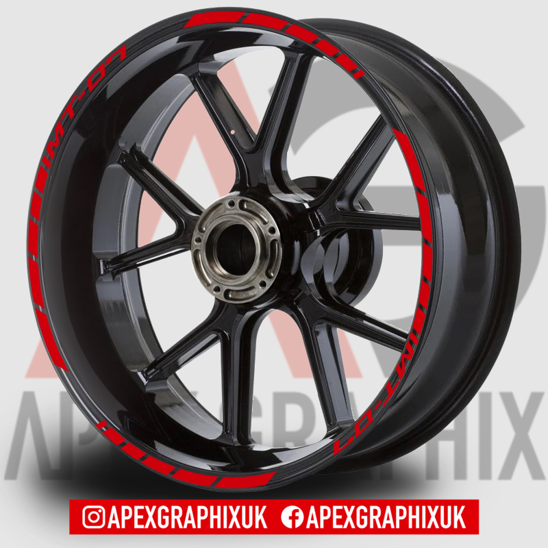 MT-07 Rim Tape Wheel Decal Set