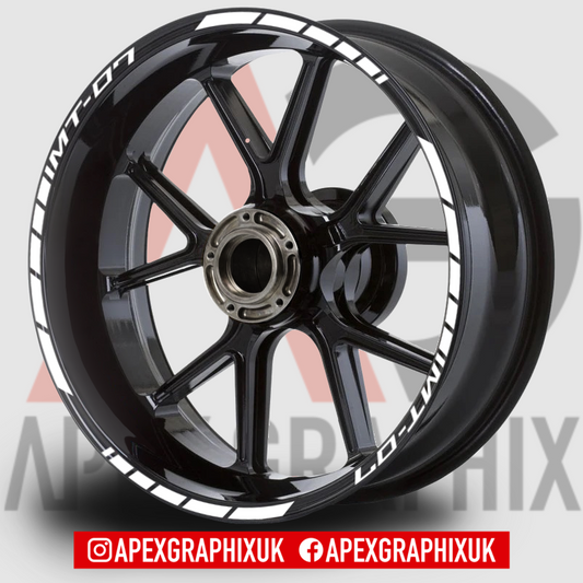MT-07 Rim Tape Wheel Decal Set
