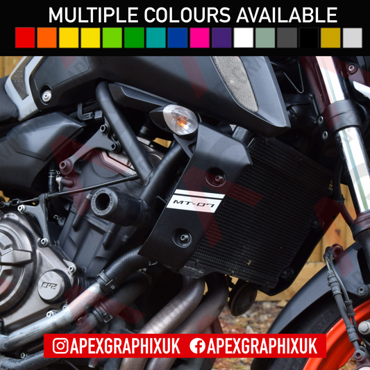 MT-07 Gen 2 Small Radiator Guard Decals