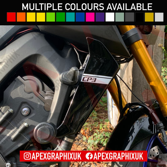 MT-09 Gen 2 Small CP3 Radiator Guard Decals