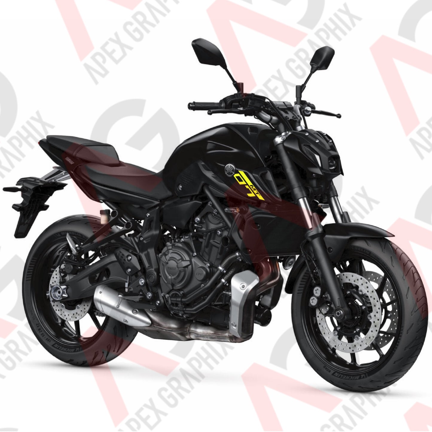MT-07 Gen 3 Stripe Intake Decals