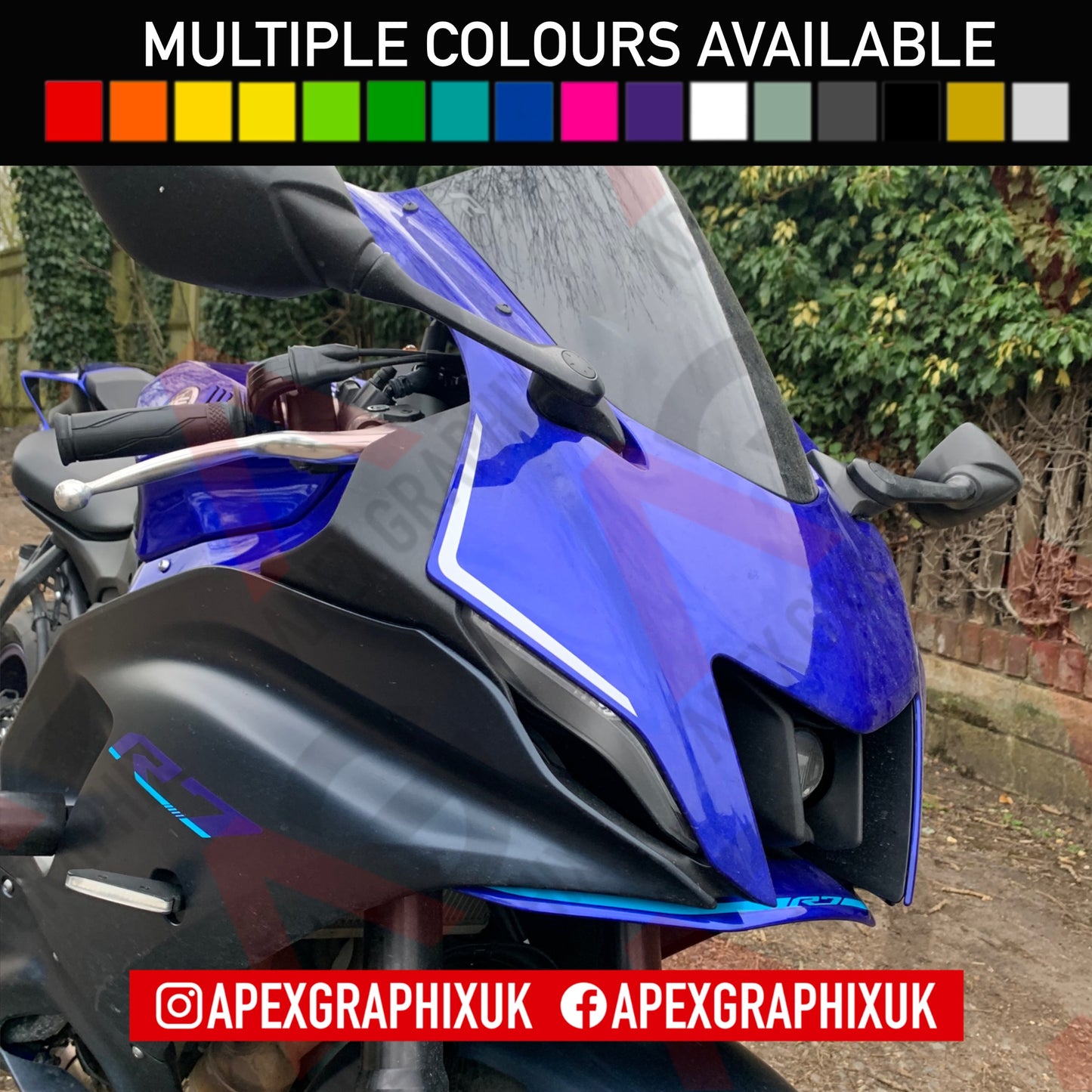 Yamaha R7 Nose Accent Decals