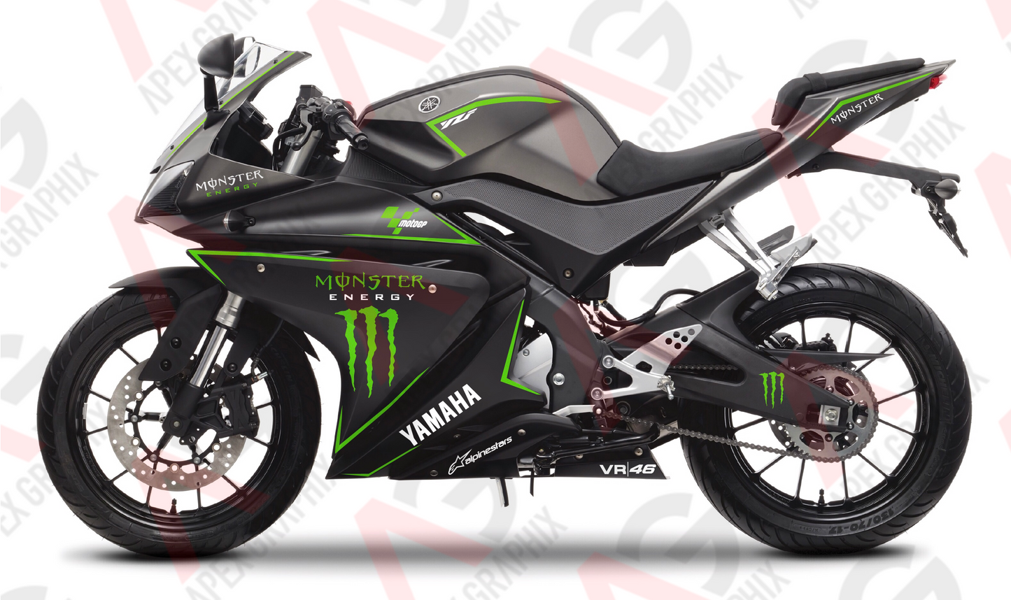 Yamaha YZF R125 2008-2018 Energy Decal Kit
